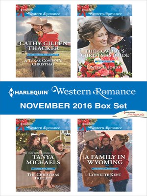 cover image of Harlequin Western Romance November 2016 Box Set
